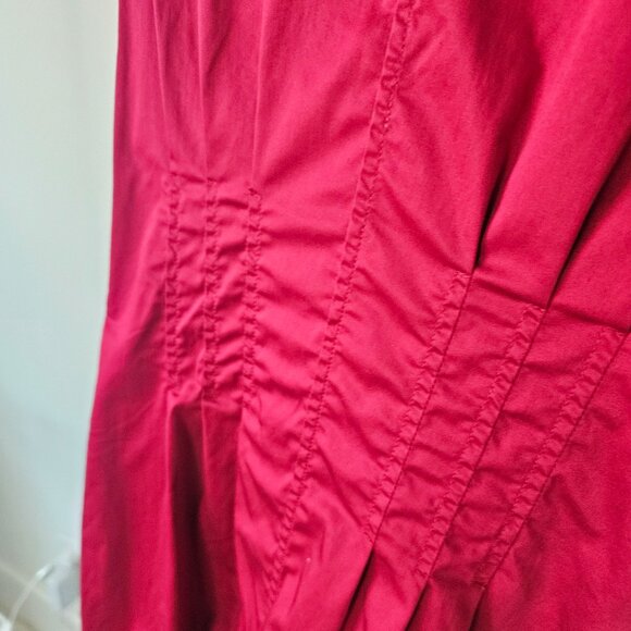 Guess by Marciano Cranberry Crop-Sleeve Shirtdress - Picture 6 of 8